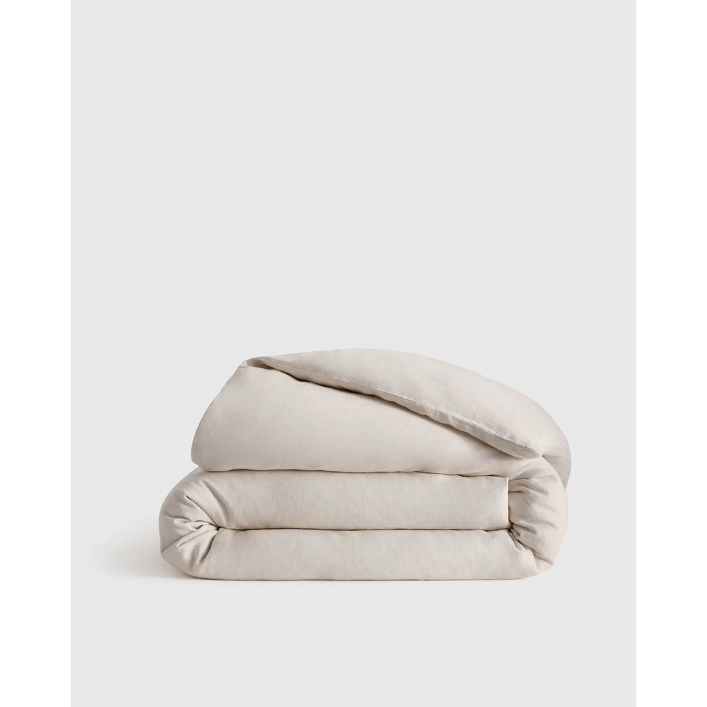 Quince Stone Beige Duvet Cover